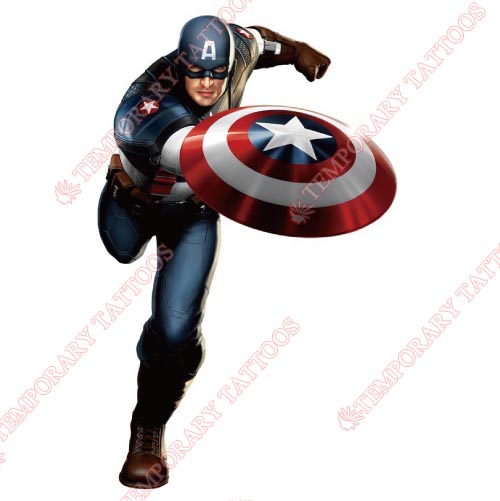 Captain America Customize Temporary Tattoos Stickers NO.85